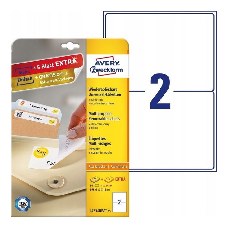  Avery etiketės nominali sidabras 25,4x10mm 6008