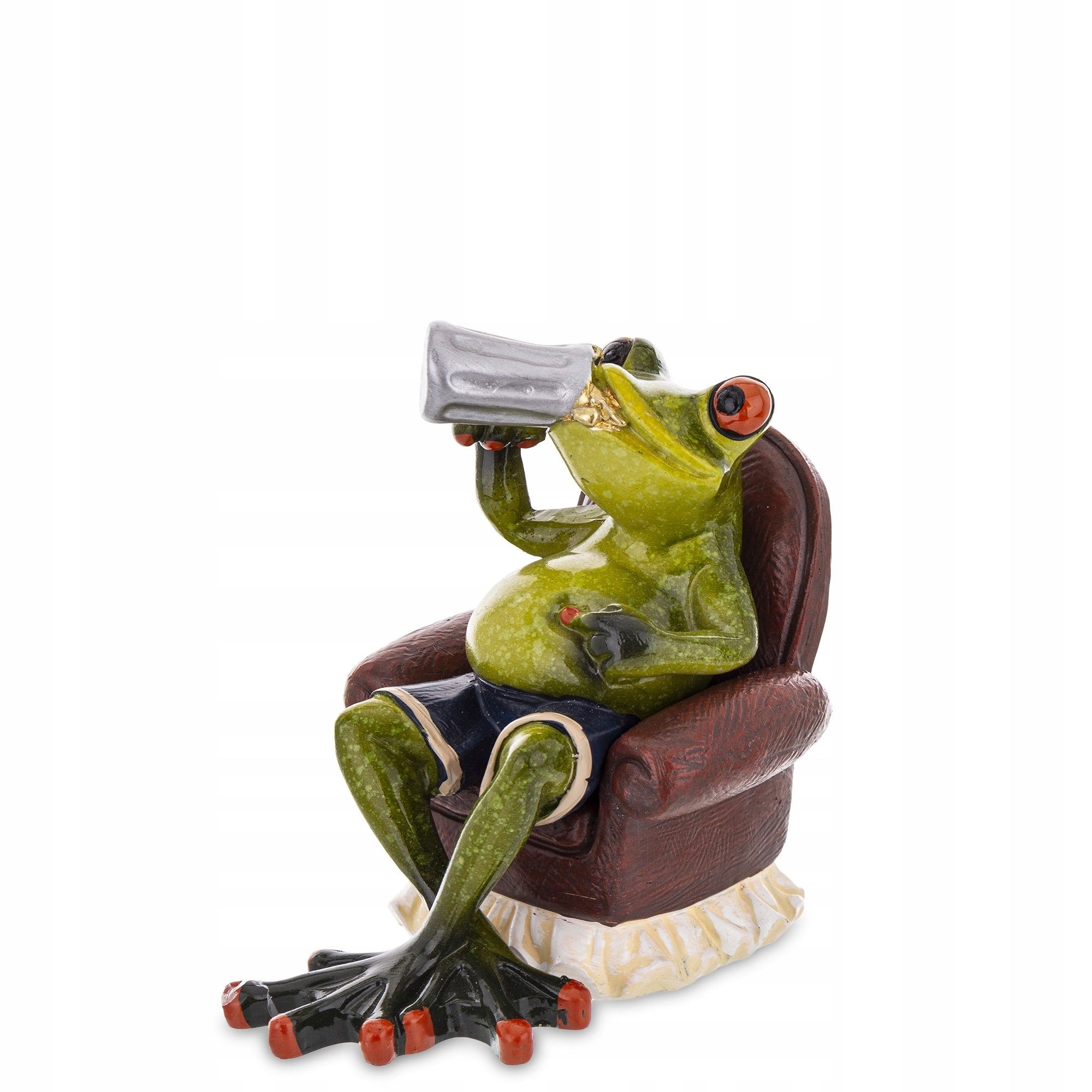  Figur frosch frosch auf rybach angler fischer geschenk