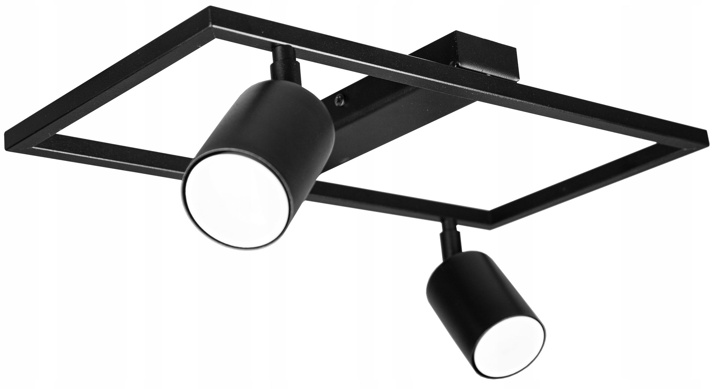  Griestu lampa virspusēji 2xgu10 led spot melna krāsa pārvietojas atstarotājs bēniņu stils