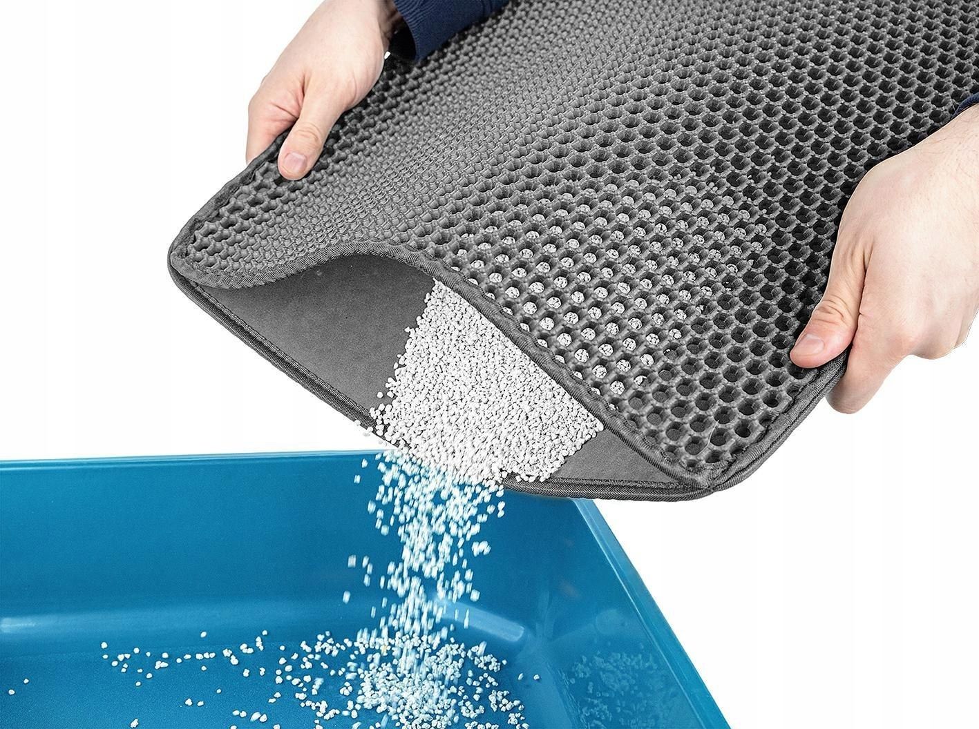  Toilettenmatte sammeln wurf wischer wurf l 55x75 cm grau