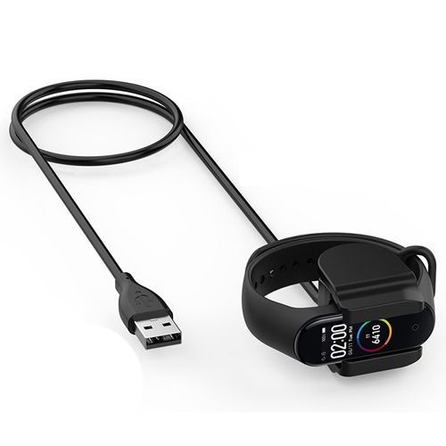  Usb įkroviklis apyrankei sporto xiaomi mi band 6 smarband greitai juodos spalvos