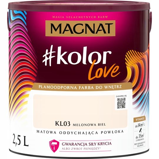  Kvėpuojanti lateksiniai dažai magnatas #kolorlove šviesa pelenų spalvos kl14 2,5l