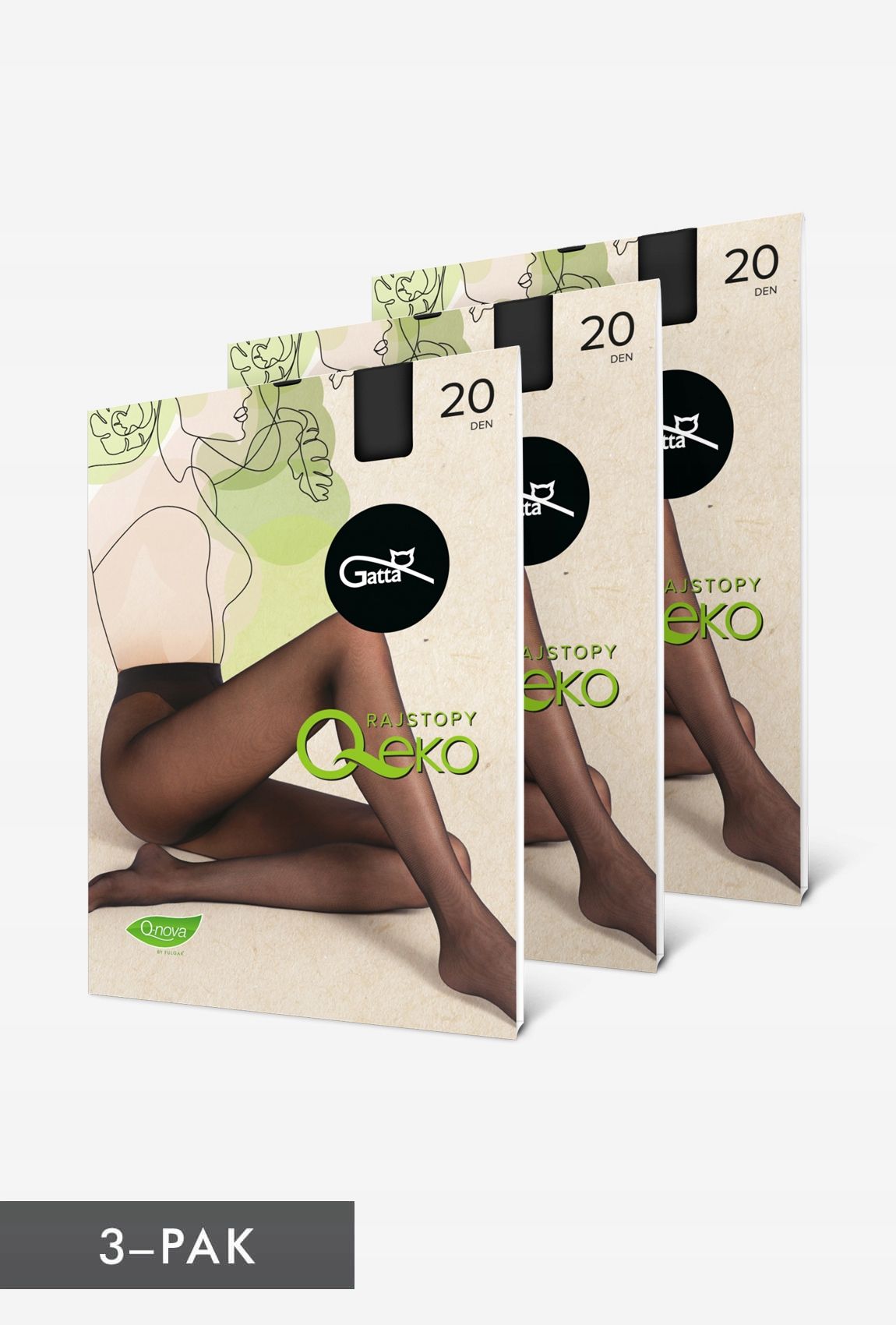  3 tk. sukkpüksid sõbralik srodowisku gatta q-eko 20 den daino r. 5-xl