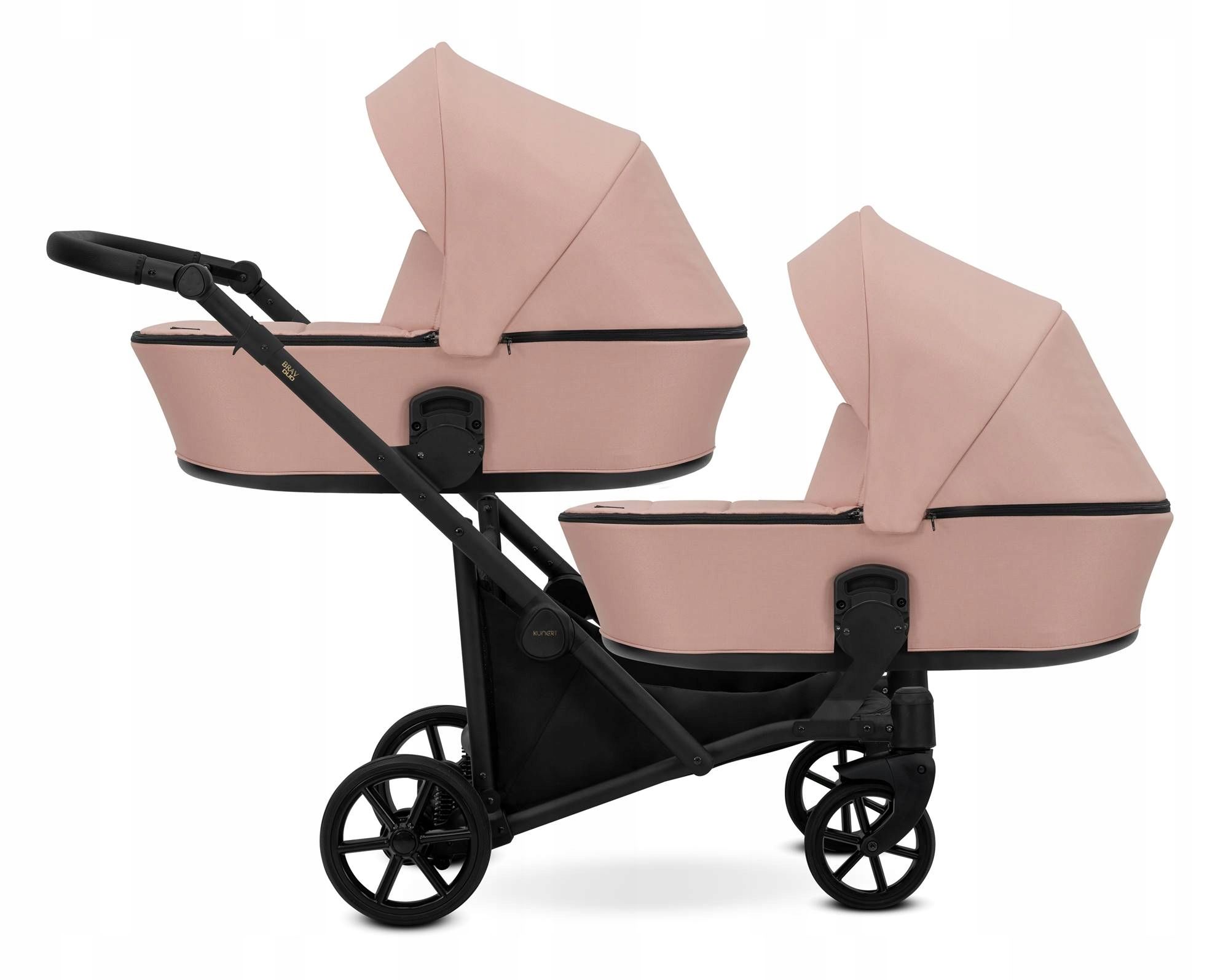 Kunerts brav duo dvīņu ratiņi 4in1 02 graphite | isofix i auto sēdekļi