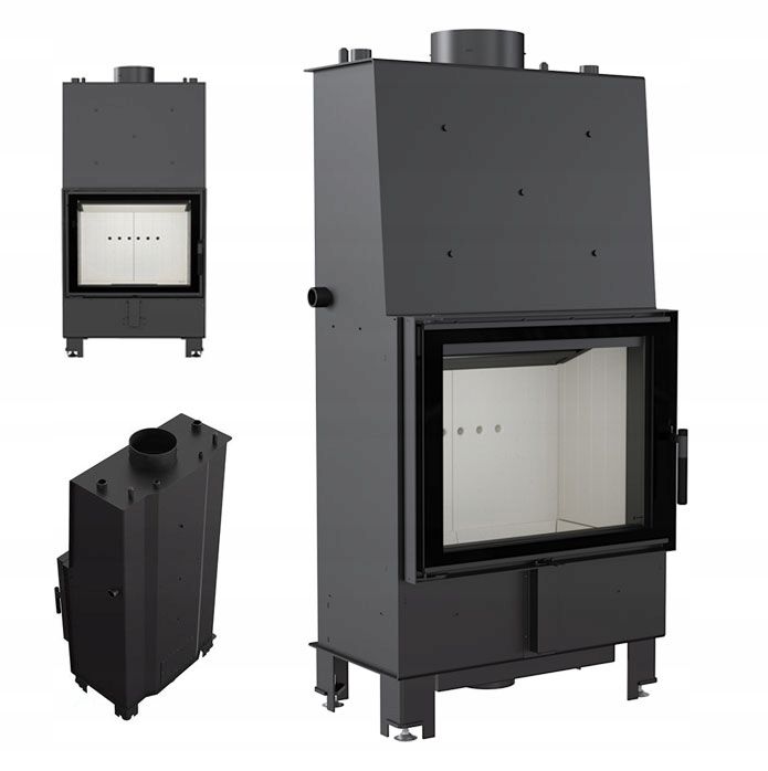  Kamin mit wasserkreislauf lucy 12 kw grill fi 200 schwarz doppelt glas
