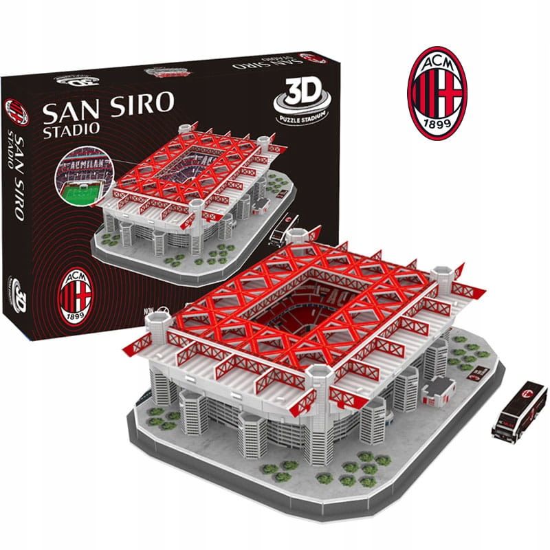  Stadionas futbolas san siro ac milan fc 3d dėlionė 86 dalių modelis klubo