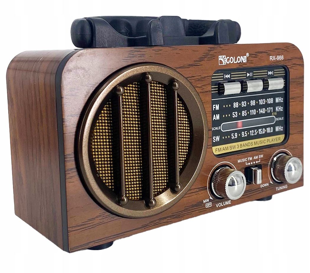  Stilingas retro radijo imtuvas vintage fm am "bluetooth" | baterija + tinklas virtuvės