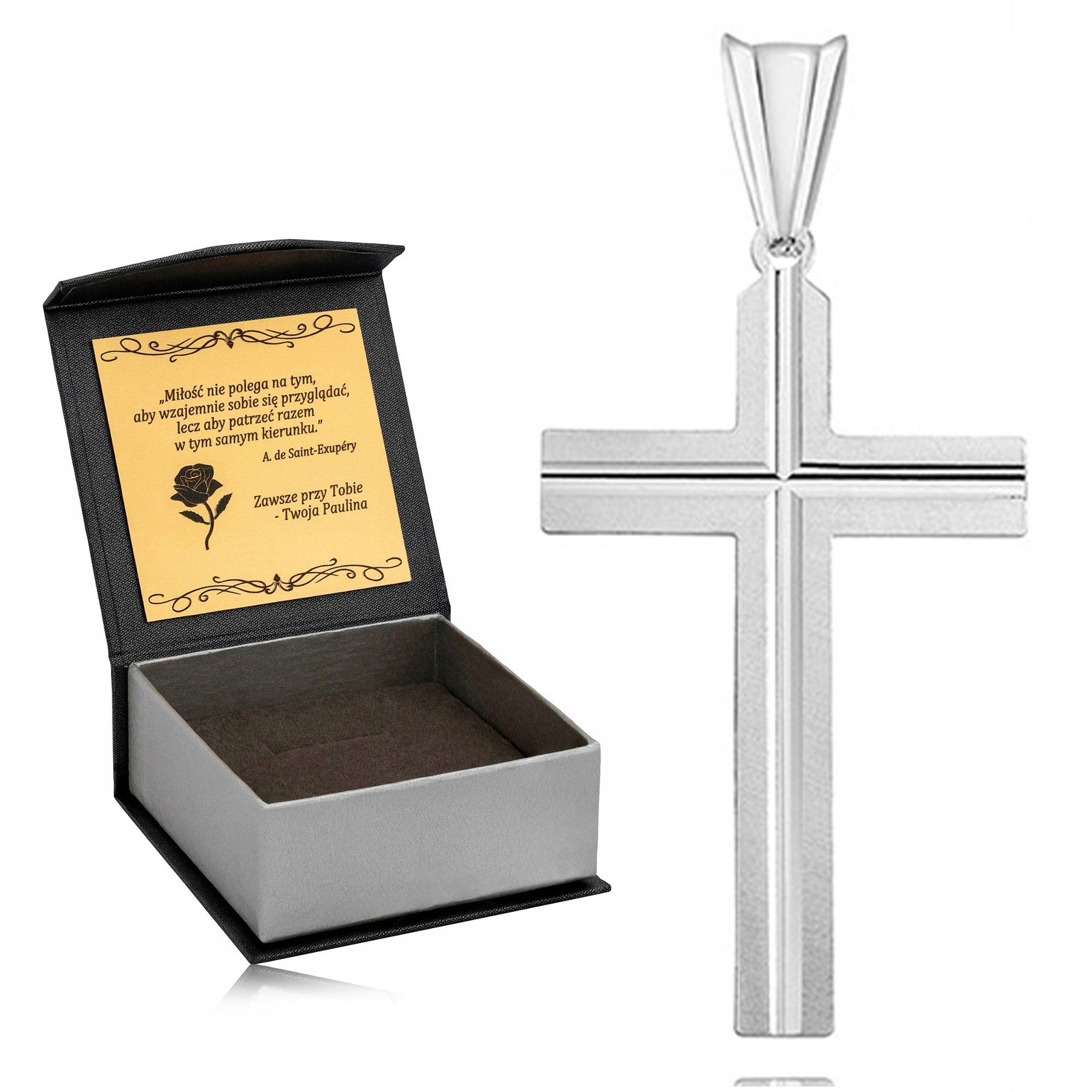  Striebro samec veľký rhodiované kríž diamant 925 pre otca pre syna človek strýkovia