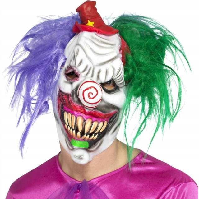  Maska vlkolak szara latex s kožušina horror