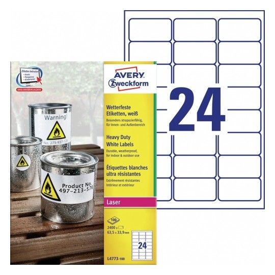  Avery etiketės nominali sidabras 25,4x10mm 6008