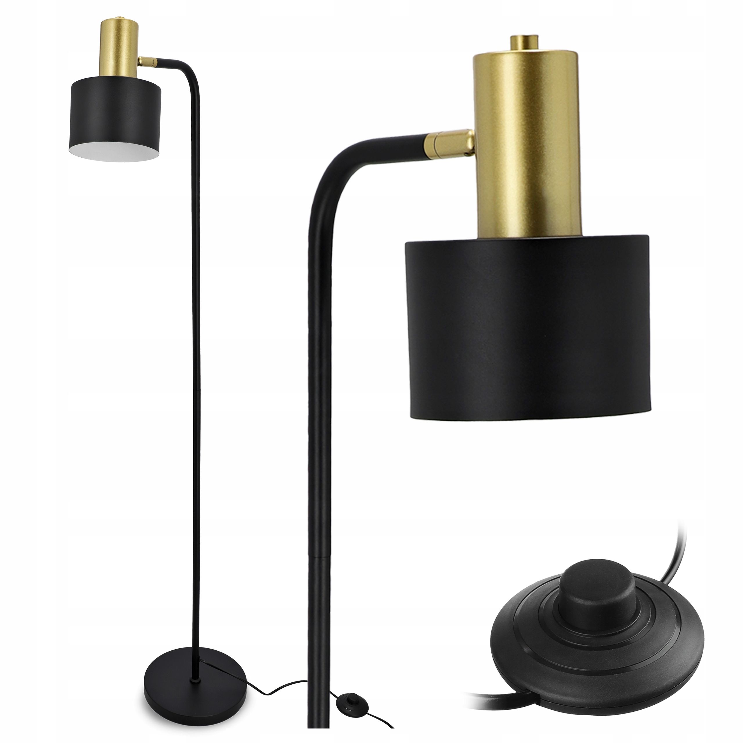  Stehleuchte led-licht zum lesen nachttisch 1x gu10 schalter 160cm