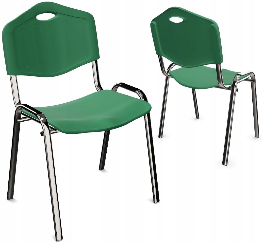  Konferenzstuhl aus kunststoff iso-pl-cr grau