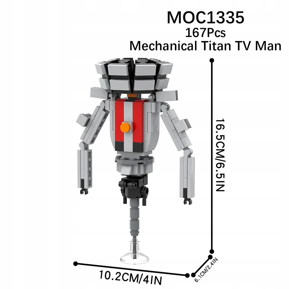  Mooxi skibidi toilet set macht bricks game großartig titan corps vs monitor man a
