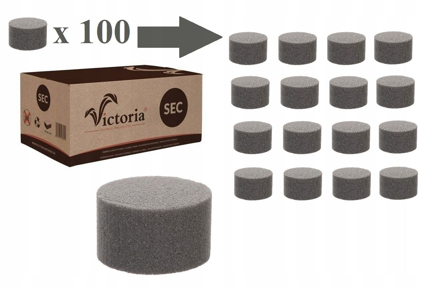  Garland florist dry 1m victoria sponge foam brick - artificial