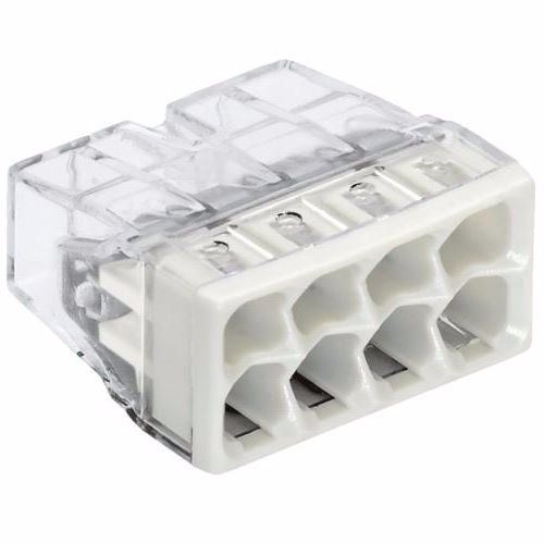  Greita jungtis montavimo wago 4 x 0,5-2,5mm 10  vnt.