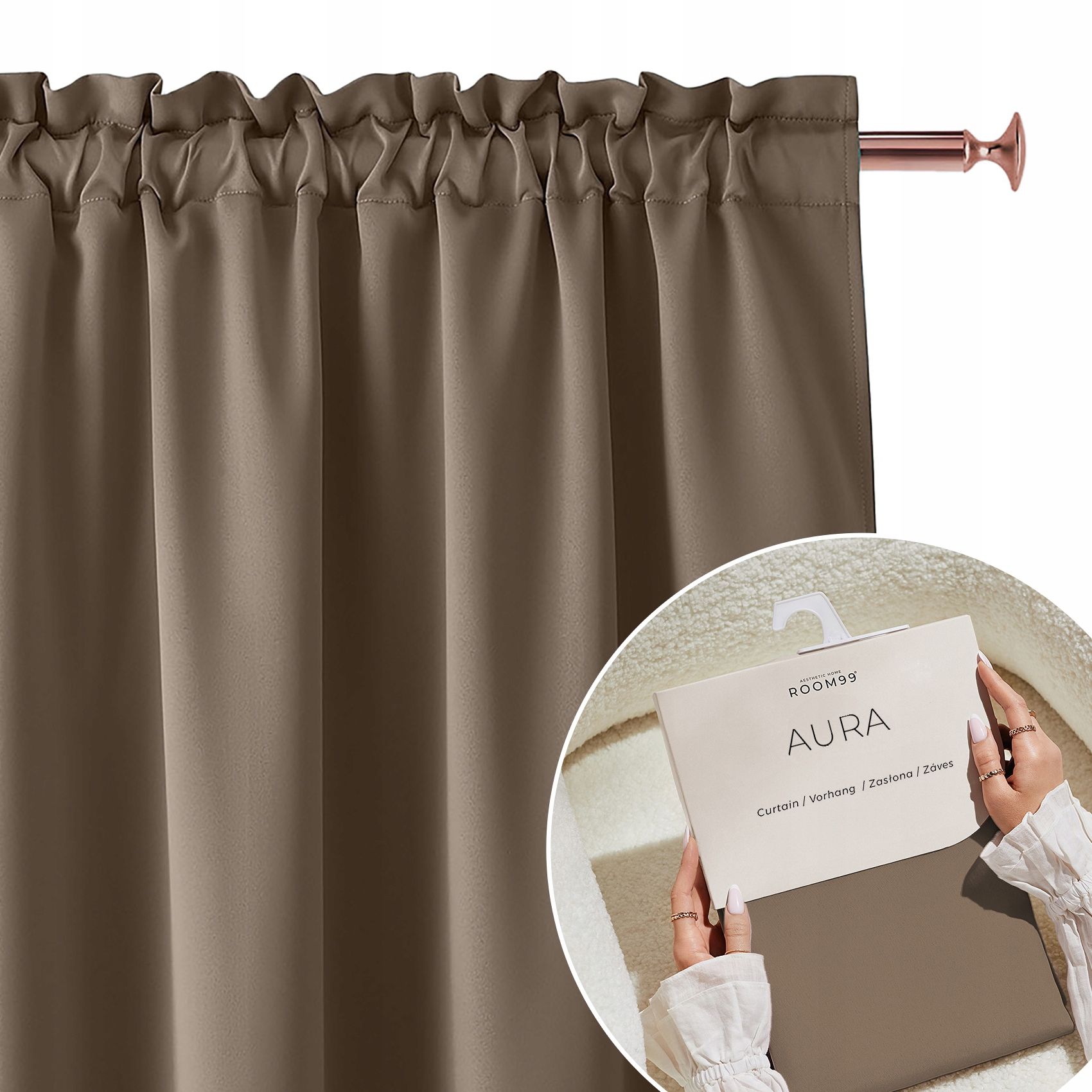  Curtain ready for the living room on the ribbon teeth tunnel 140x240 aura size indian