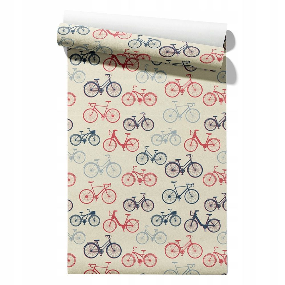  Wallpaper non-woven fabric pastel cherries wallpaper in a roll 50cm x 6,1mb