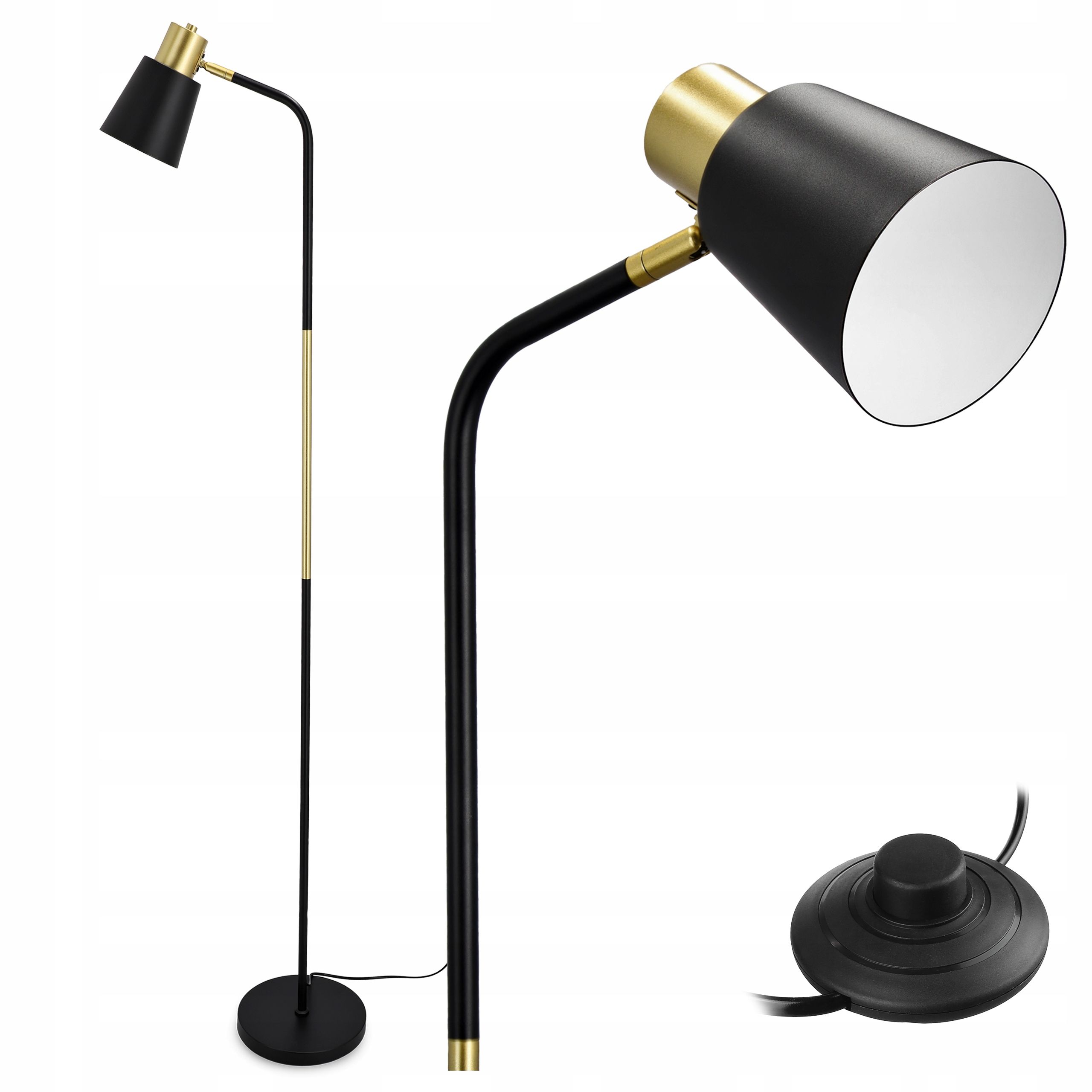 Stehleuchte led-licht zum lesen nachttisch 1x gu10 schalter 160cm
