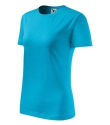  Klasikinis moteriški marškinėliai basic -malfini- tamsiai mėlynos spalvos xl