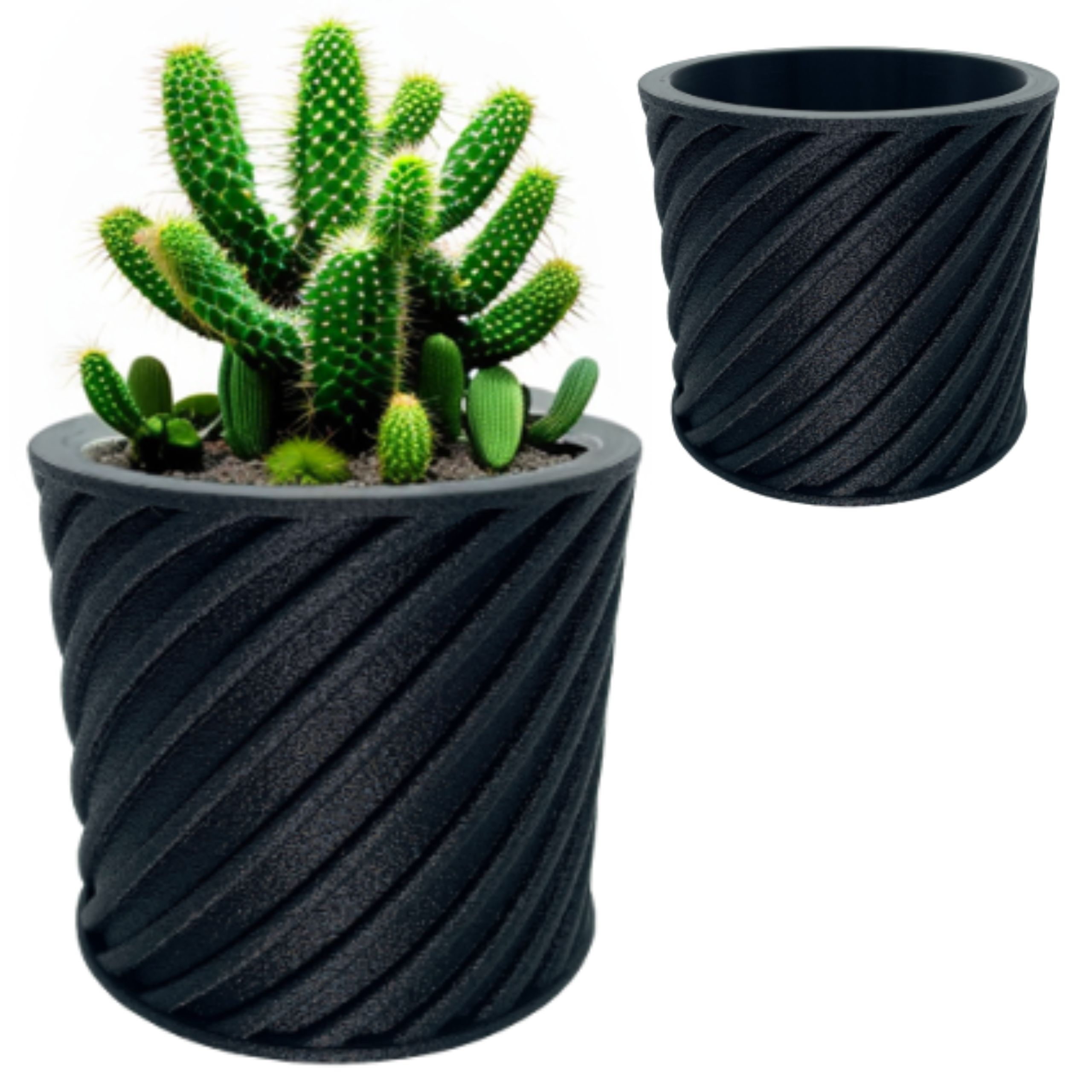  Flowerpot flowerpot soup kitchen for flowers little man creature for the desk white protection