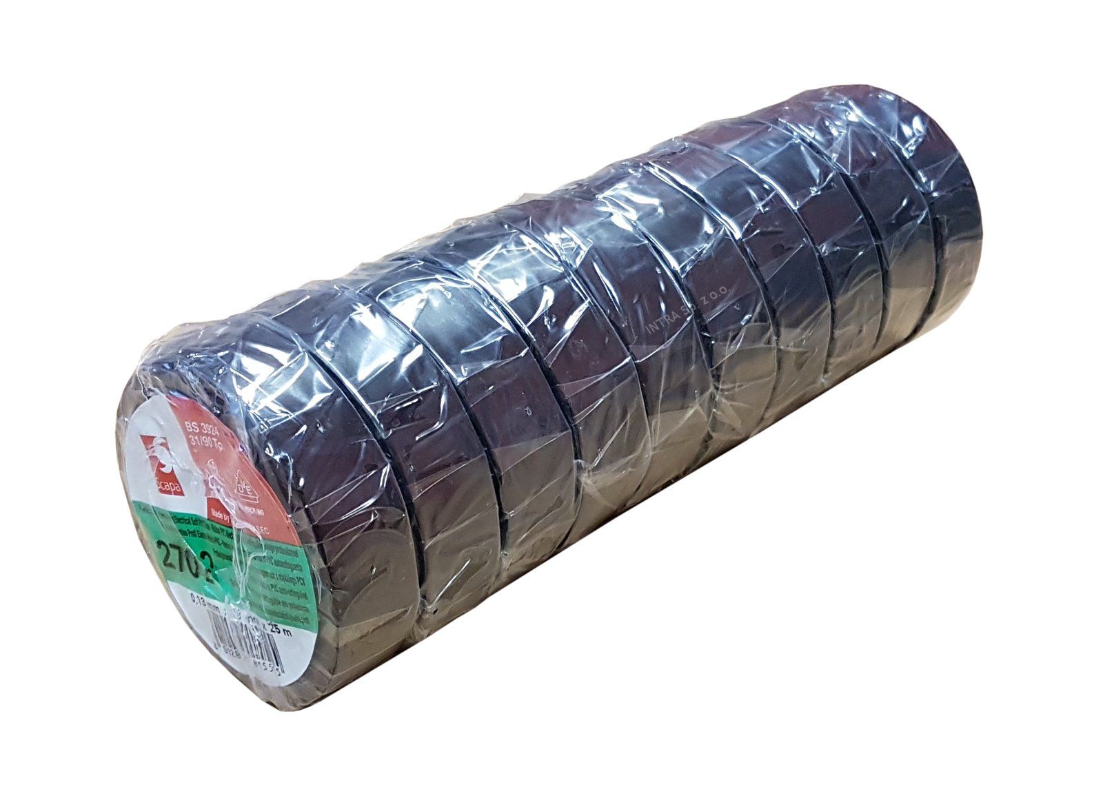  Juosta izoliacija scapa 2702 19mm/25m raudonos spalvos 10rol