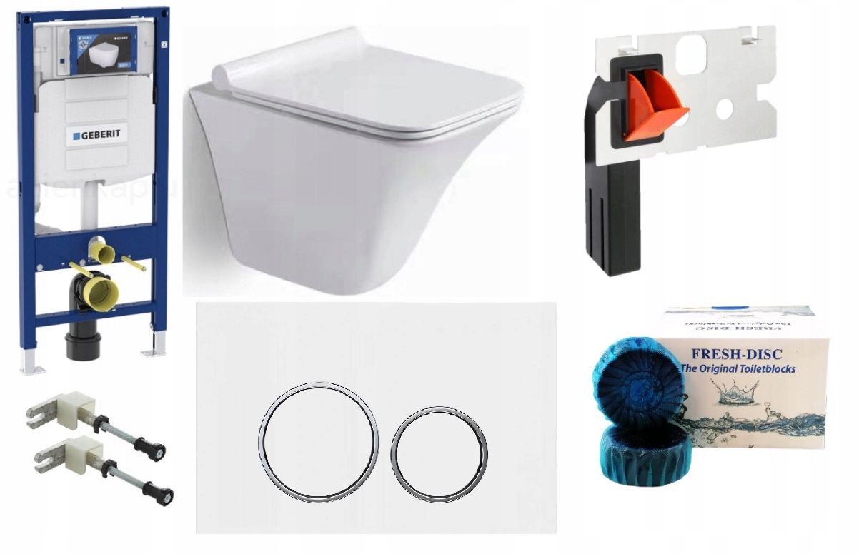  Wc rāmja komplekts geberit + atslēga + tualetes pods melns matēts + dēlis w/o+fresh