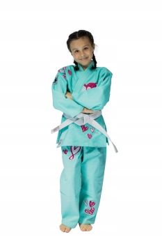  Costume judo for girls 130cm 350mobile phone kimono belt bag judoga blue uone