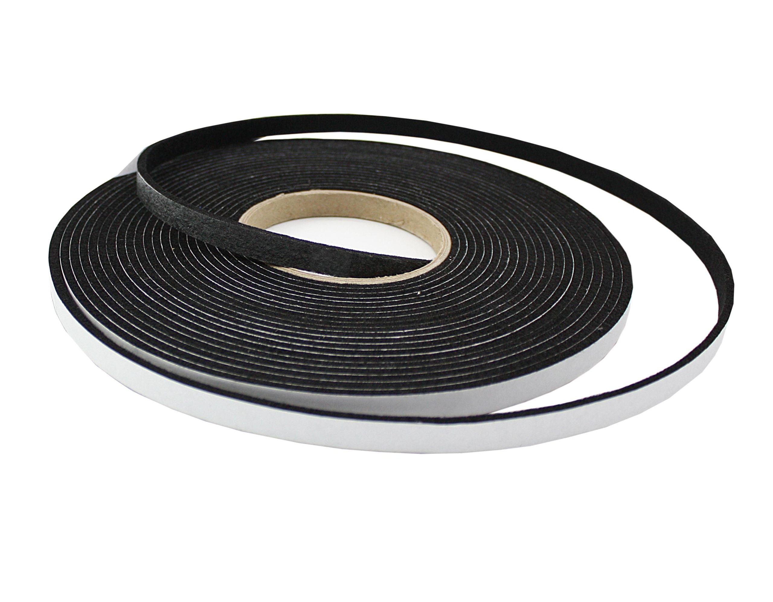  Felt self-adhesive glue 3,5mm with glue black 10x100cm - fk36-ad