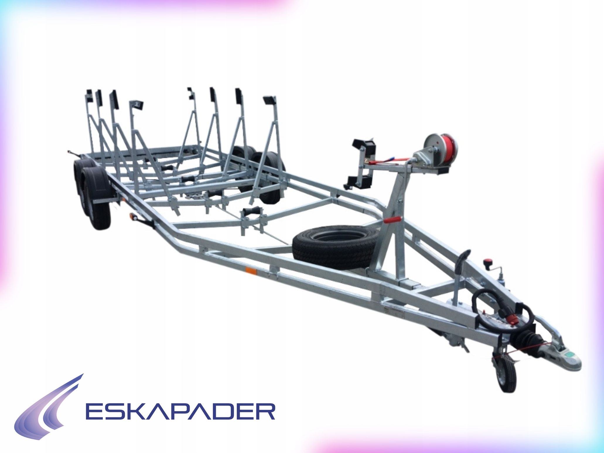  Trailer under the boat pp-2700 two-axle gvw 2700kg, lifting capacity 2150 kg