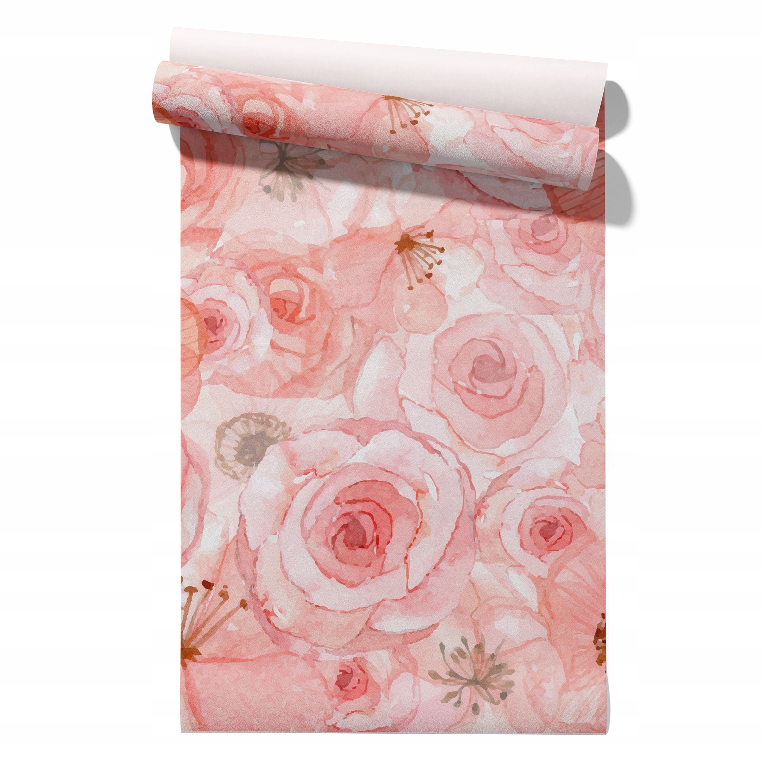  Wallpaper non-woven fabric pastel cherries wallpaper in a roll 50cm x 6,1mb