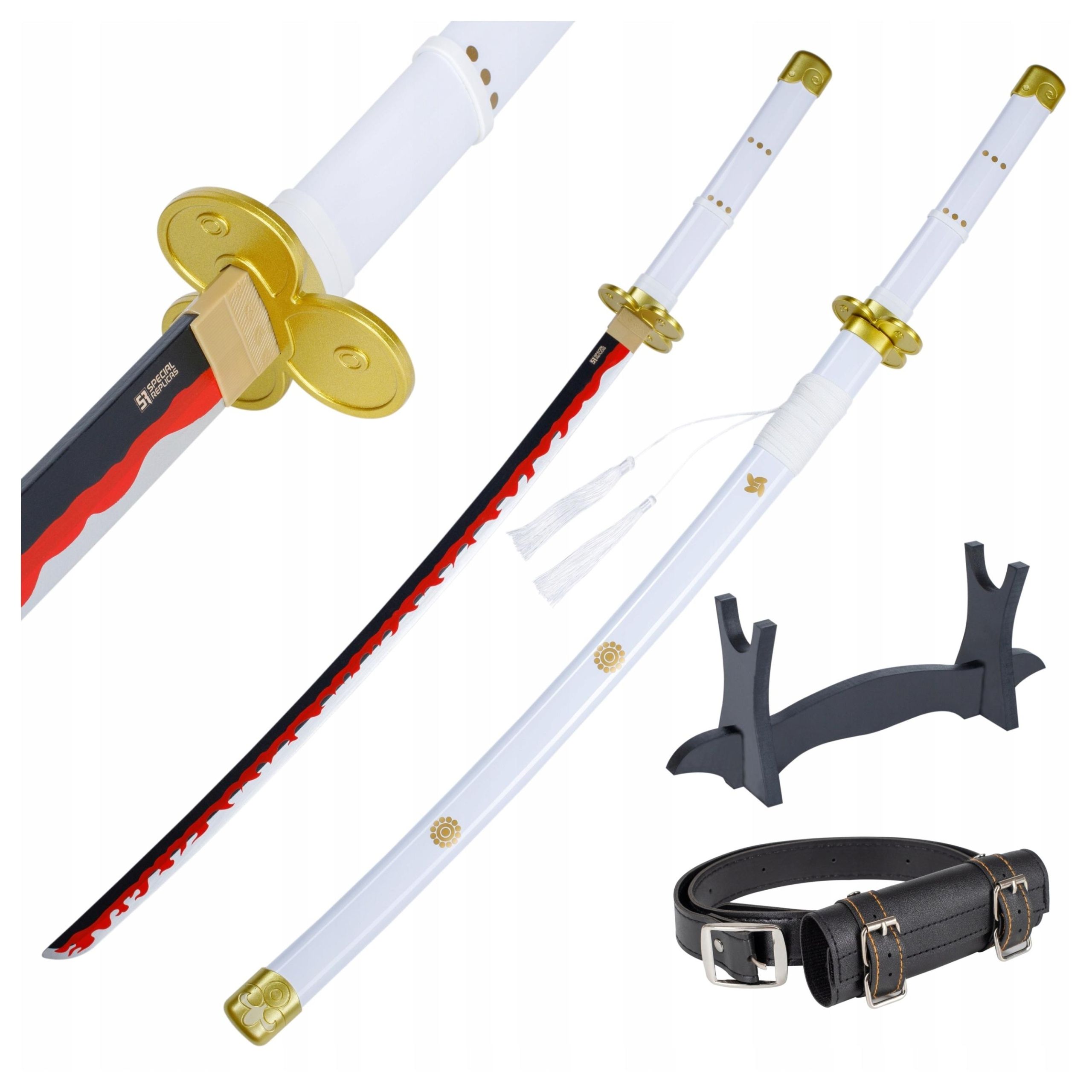  Mõõk katana roronoa zoro wado lchimonji üks tükk cosplay anime jt10512