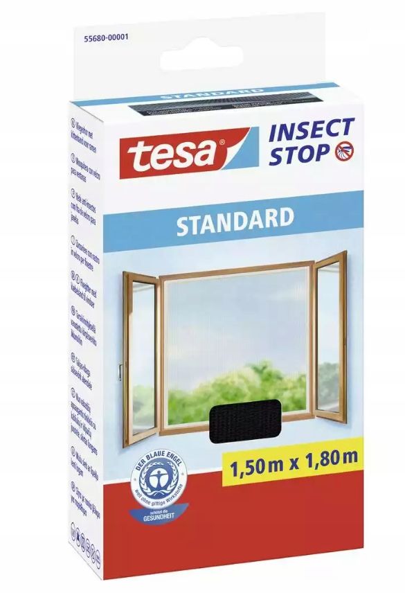  Tesa tinklelis nuo uodų magnetinio nuo vabdžių tinklelis juodos spalvos durys 0,9x2,1m x3