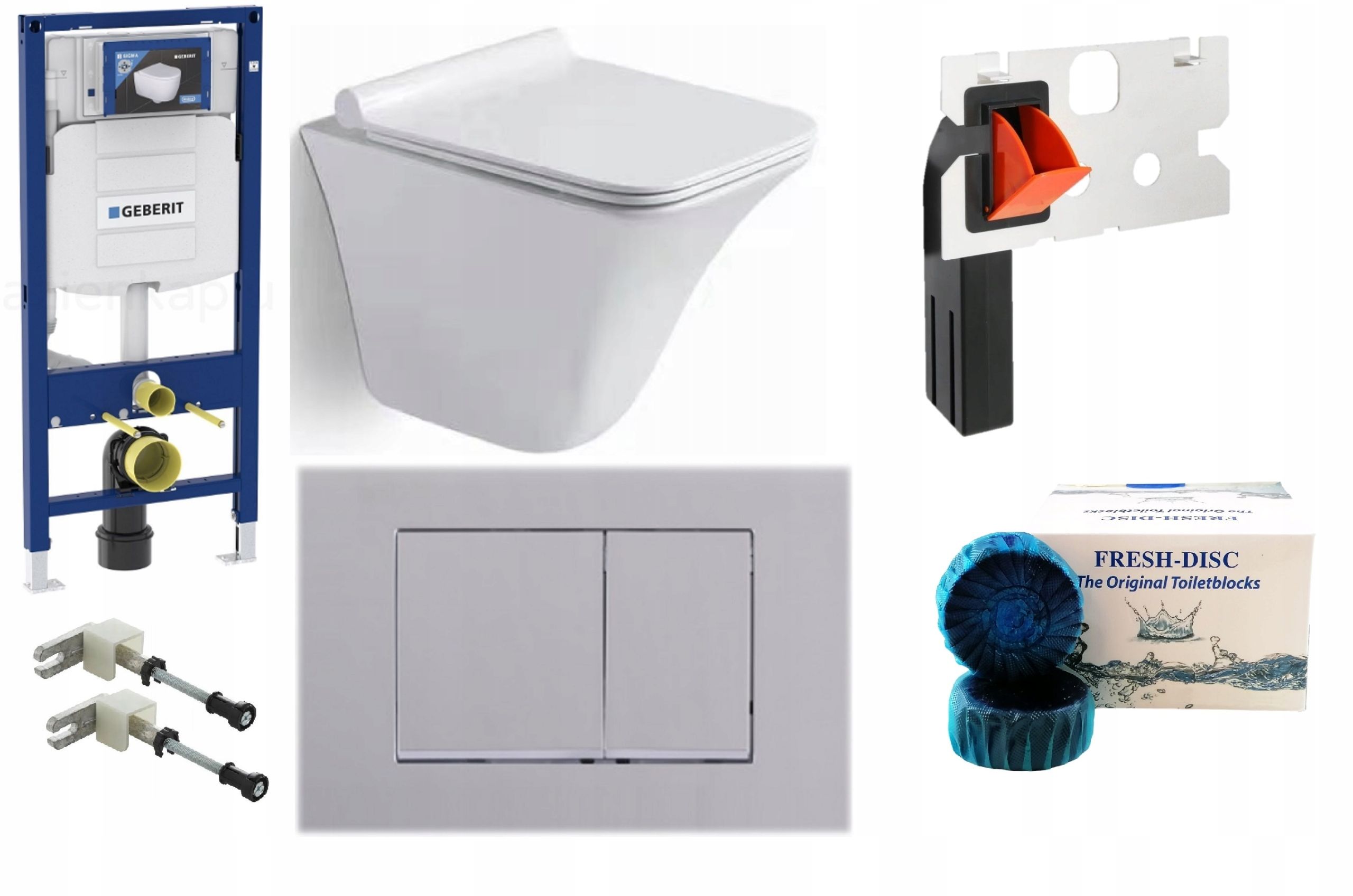  Wc rāmja komplekts geberit + atslēga + tualetes pods melns matēts + dēlis w/o+fresh