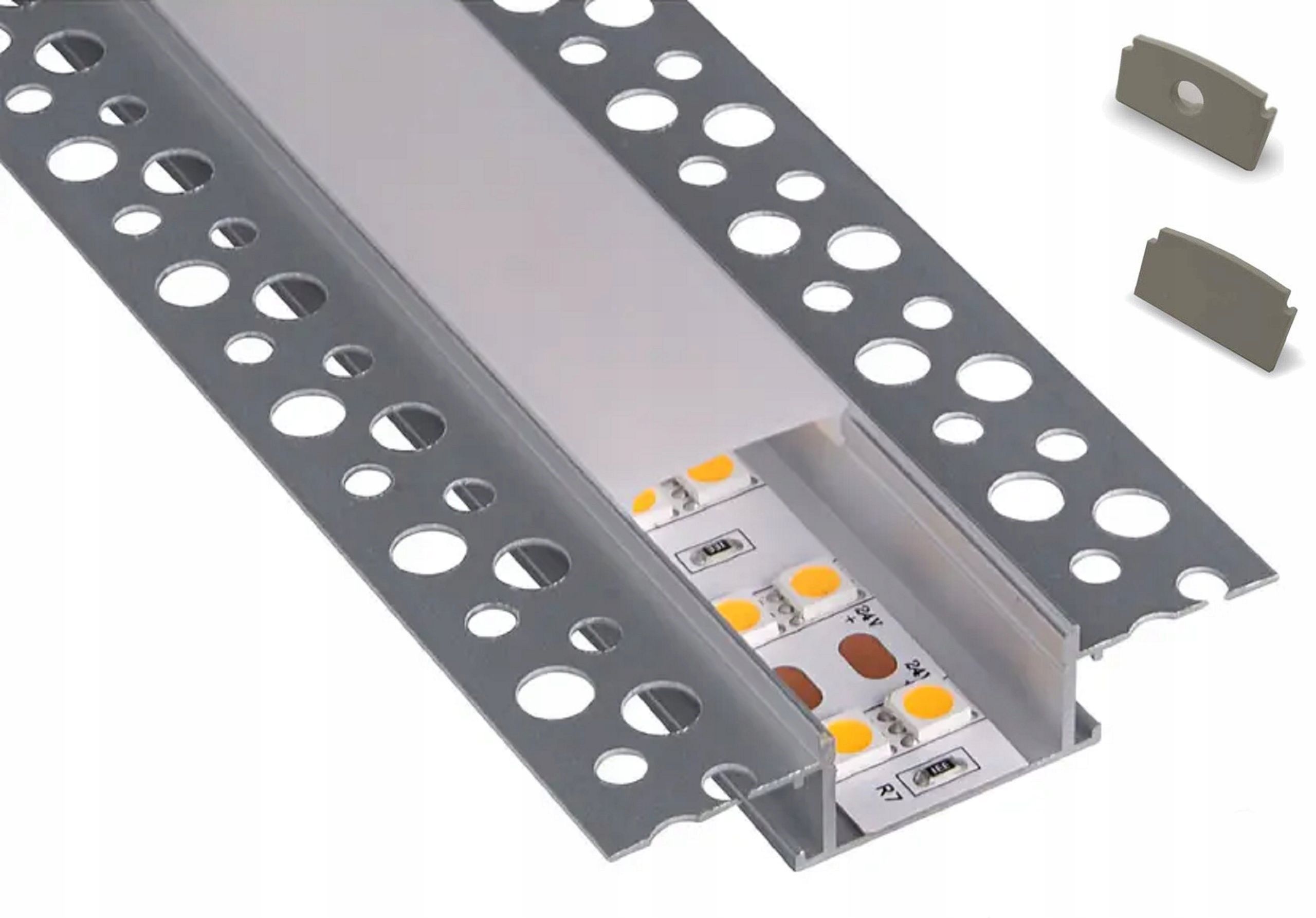  Alumiiniumprofiil led ribad must nurgeline alu 1m + kiire kapuuts