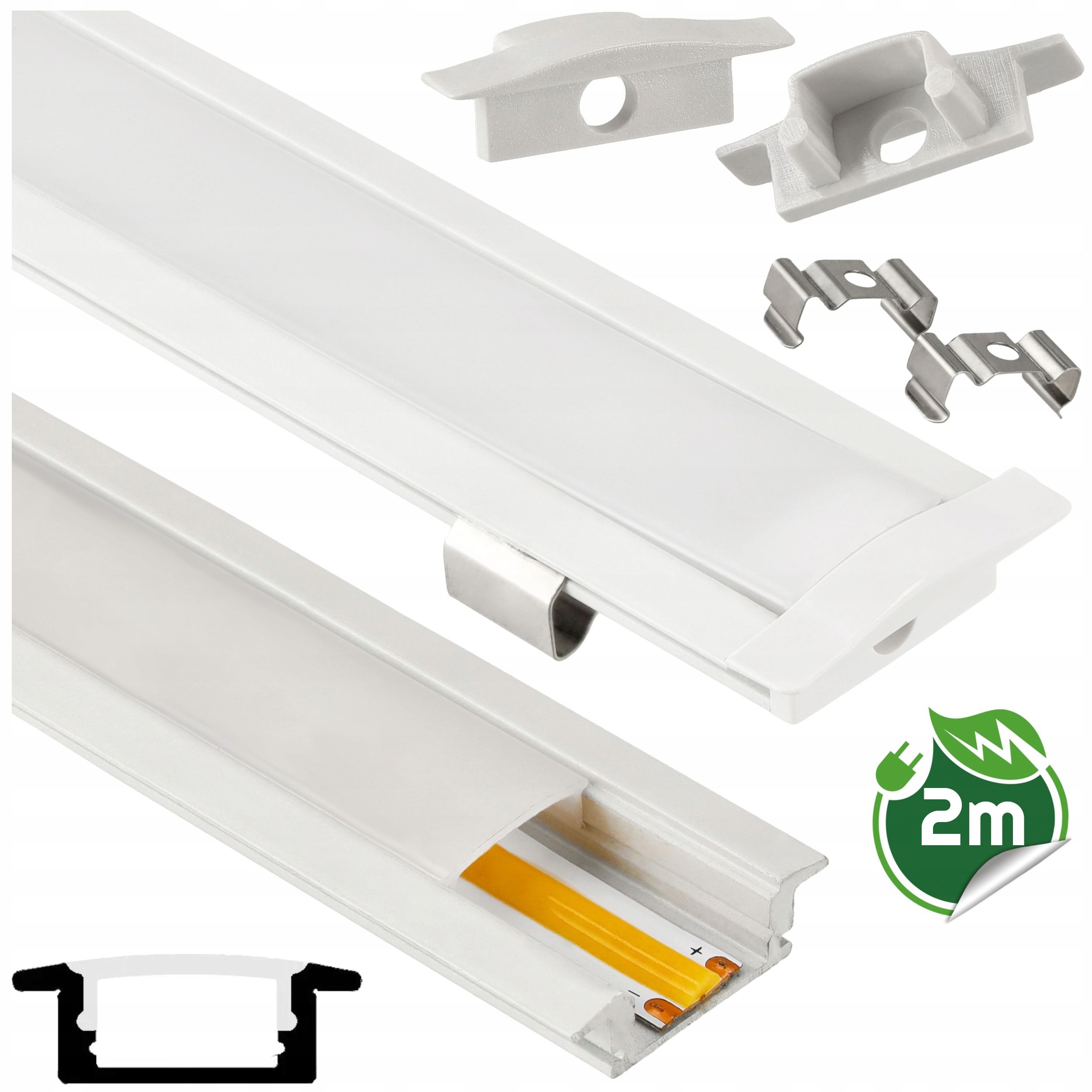  Profils led alumīnija balts led sloksnes 8,10,12 mm atzina kopa
