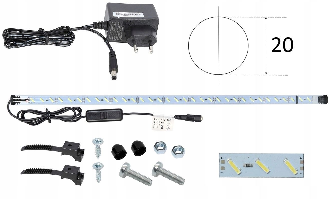  Led zářivka plant rostliny 30cm akvárium grow 1:1