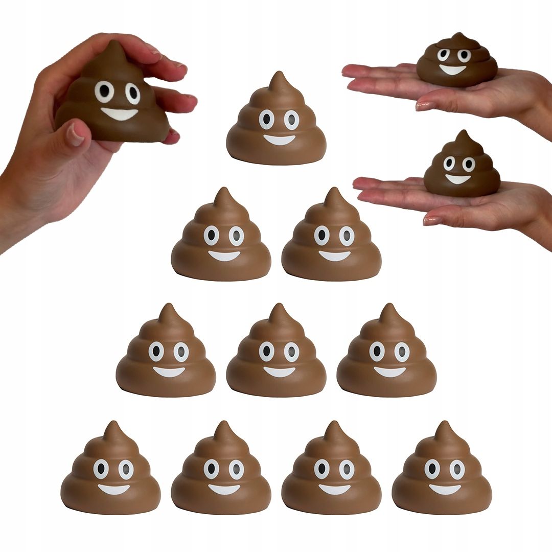  10x krūva gowienko poop emoji keičiantis spalvą squishy žaislas iš putų