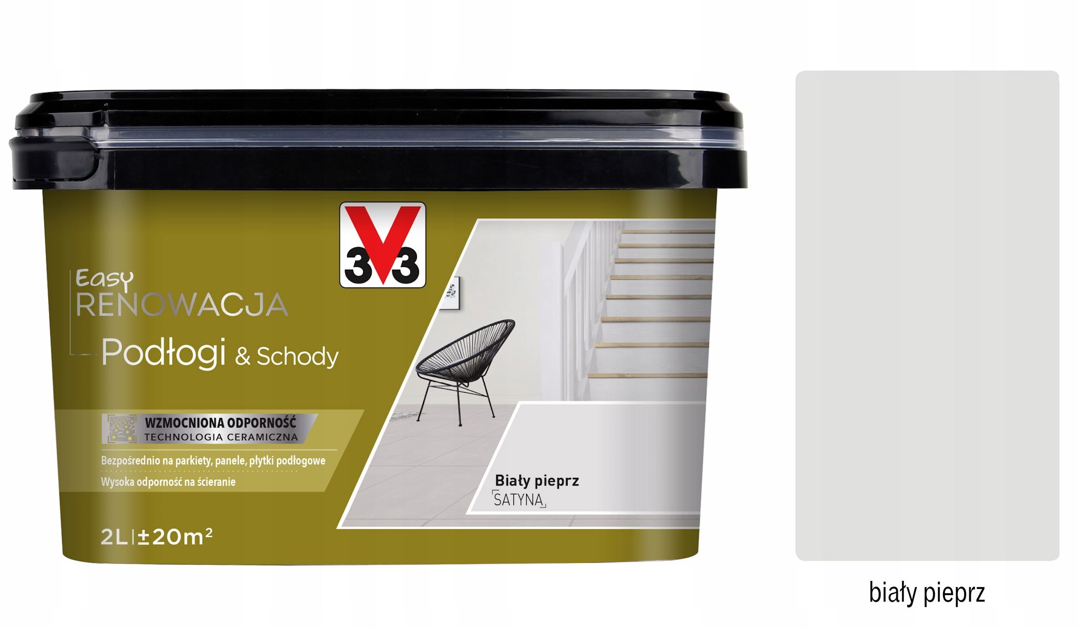  V33 paint floor renovation i stairs 2 l grey marengo satin