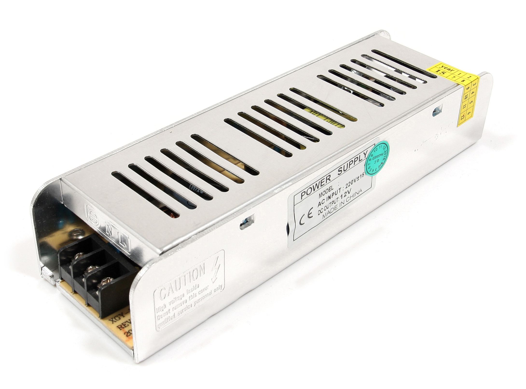  Maitinimo šaltinis 12v 120w 10a ip20 slim led juostoms, cctv