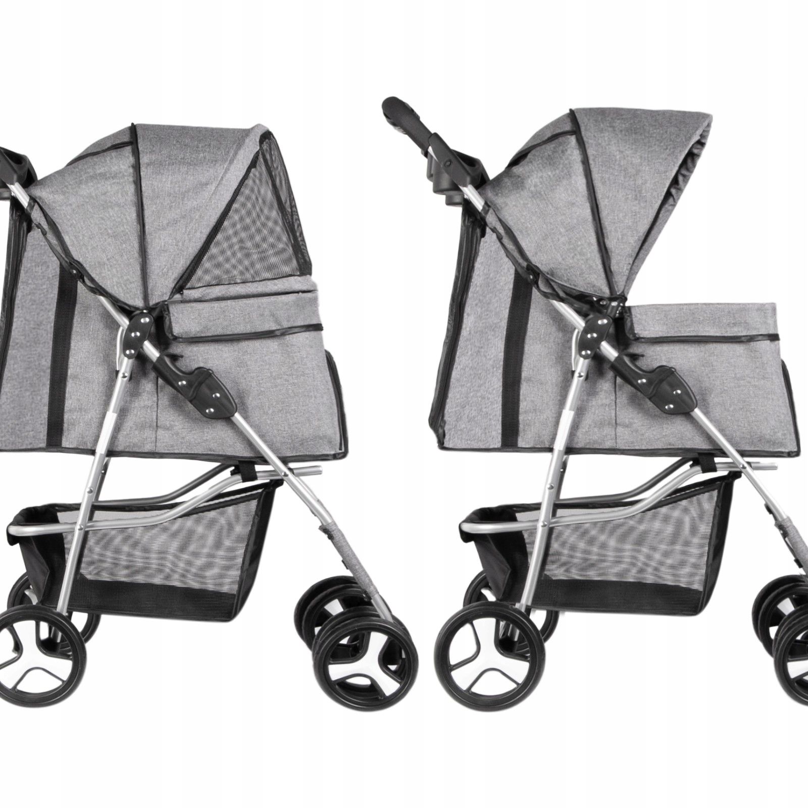  Comfortable walks without effort stroller for the little one luch sick person dog black