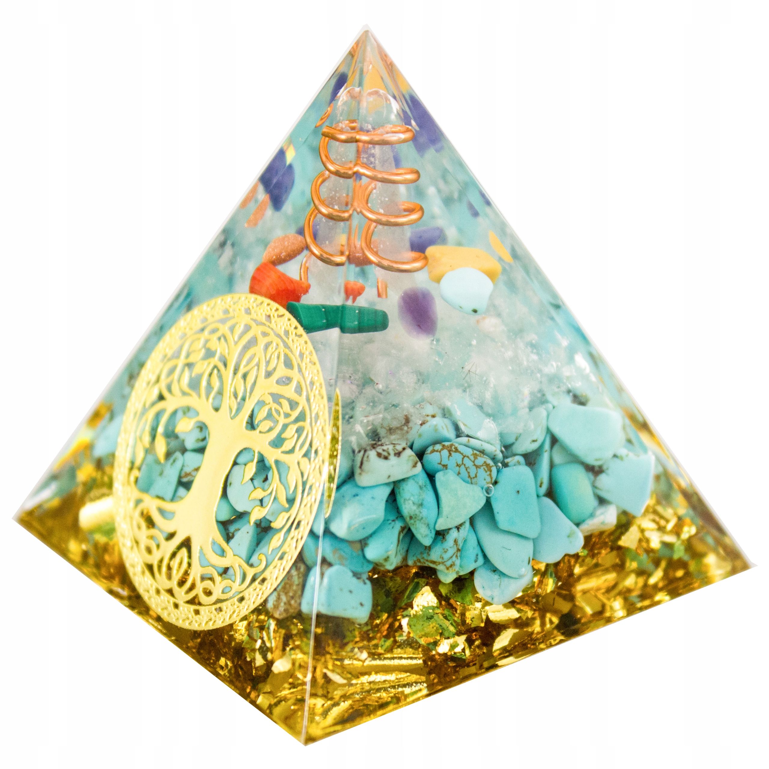  Pyramide orgonit amethyst lazuryt oliwin tigerauge feng shui chakren 5cm