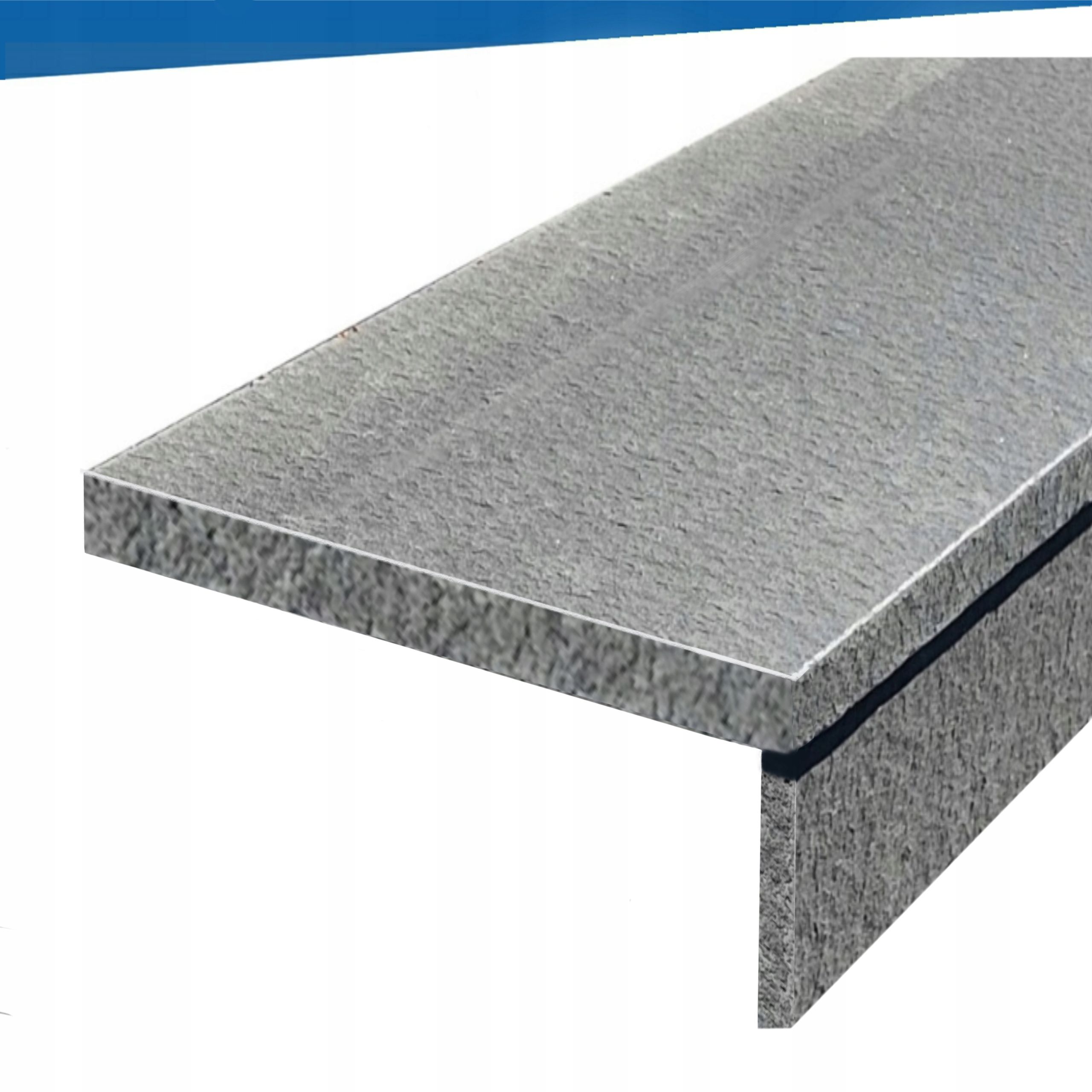  Anthracite color granite stairs steps flame steel gray 1m current gat. i