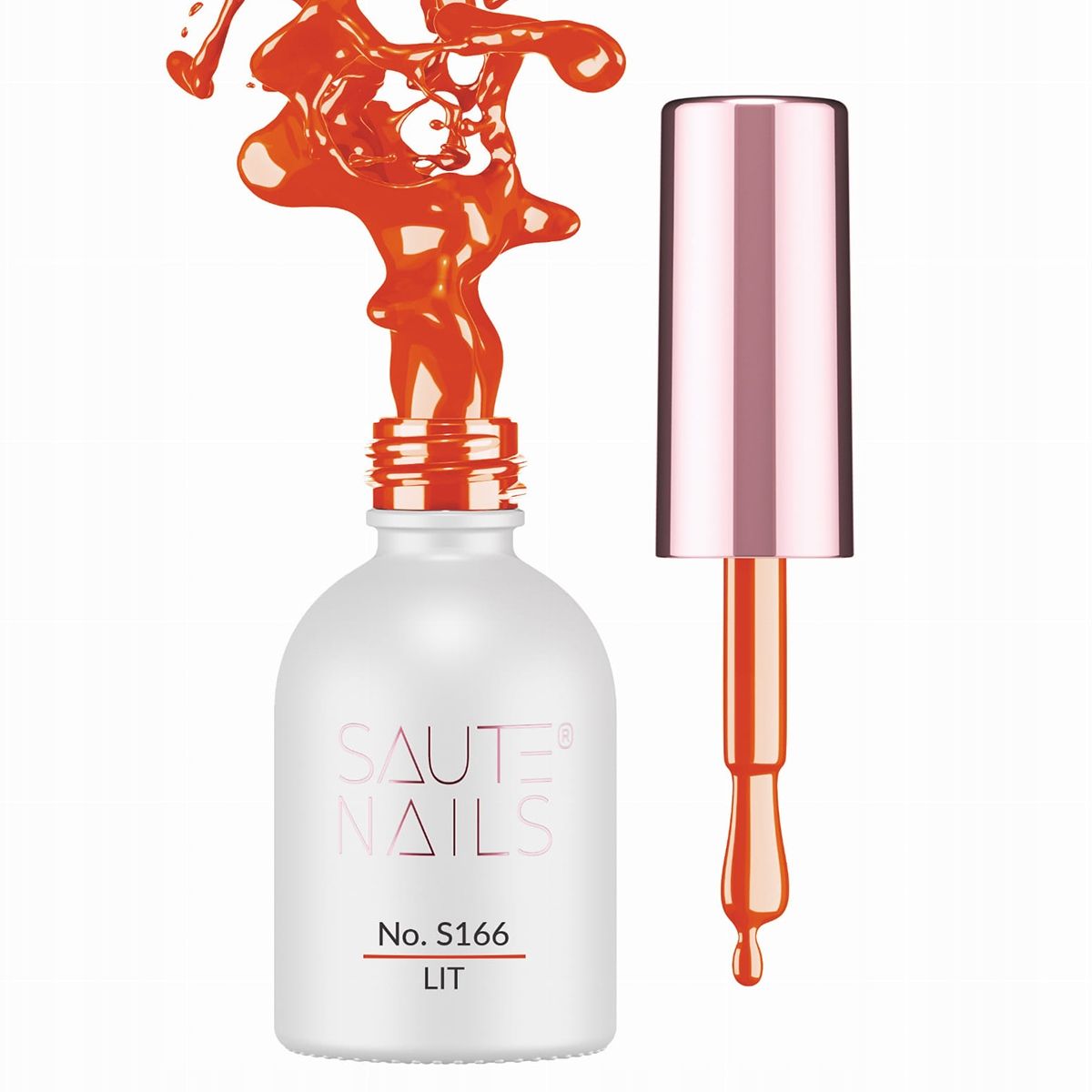  Saute nails hybrid nail polish for nails uv led s161 red lips red 8ml