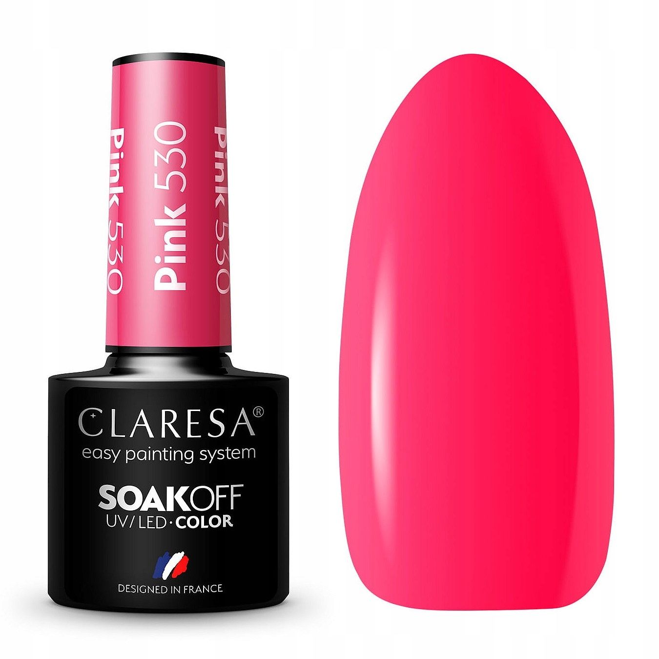  Claresa hübriid küünelakk burgundia glitter pink 554
