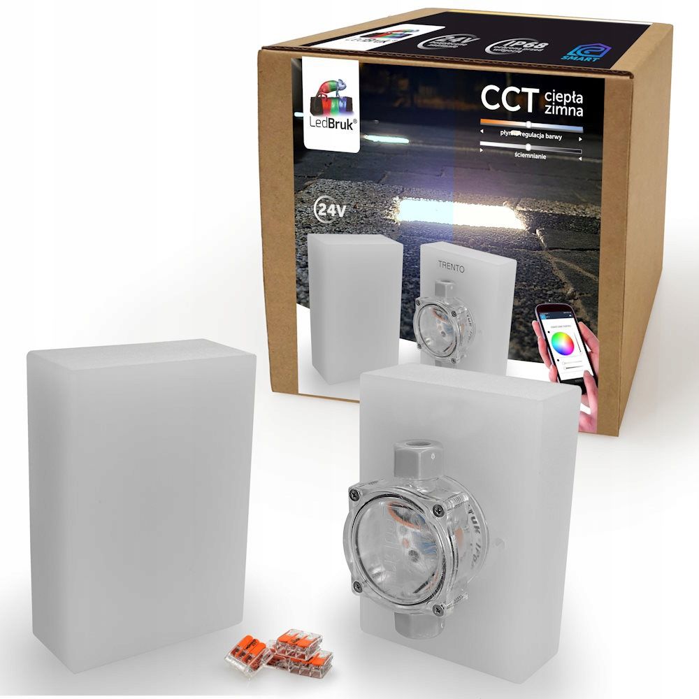  Šviečiančios trinkelės led apšvietimas į libet akropol 14x10 24v rgb + cct