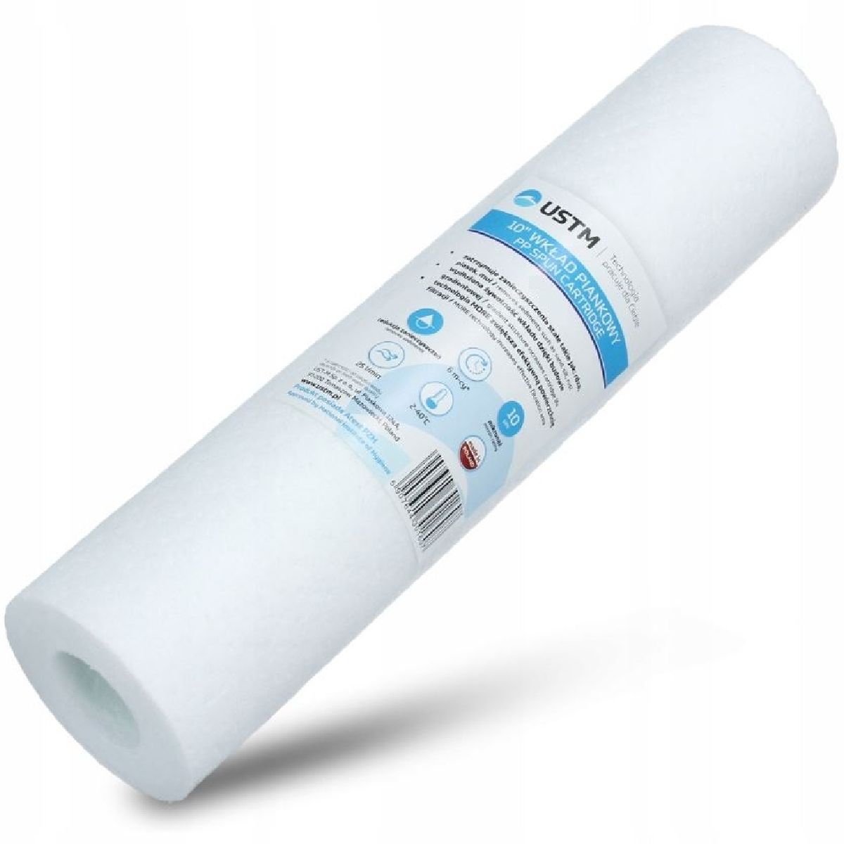  Ķermeni uz caurules 10" ustm big blue wf10bb1-2 (1")
