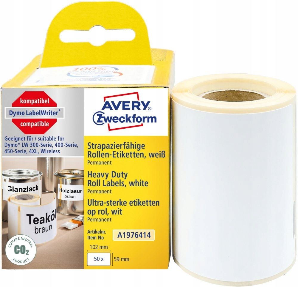  Etiketės avery zweckform 105-74mm 100 lapų x4