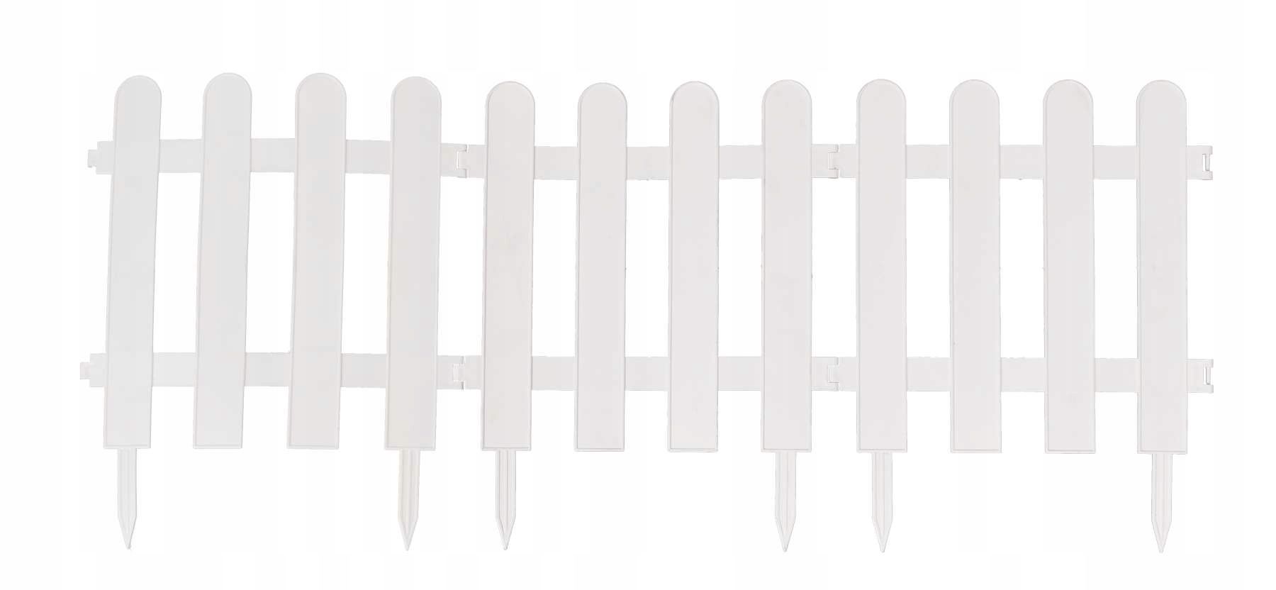  Garden fence palisade edgings white 3m hit