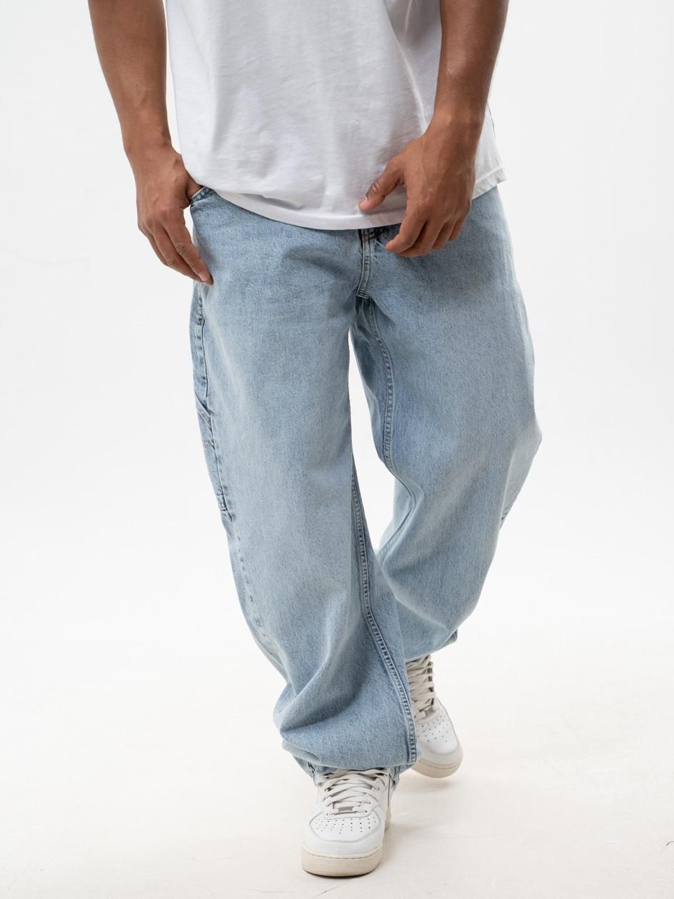  Džinsai super baggy 6 kišenių cargo vyrai juodas jigga wear xl