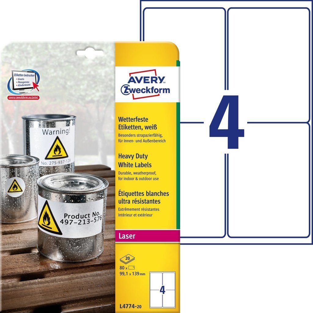  Avery etiketės nominali sidabras 25,4x10mm 6008